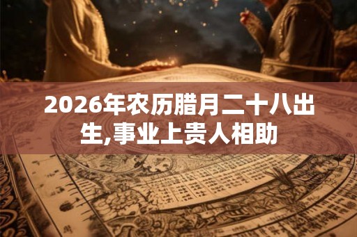 2026年农历腊月二十八出生,事业上贵人相助