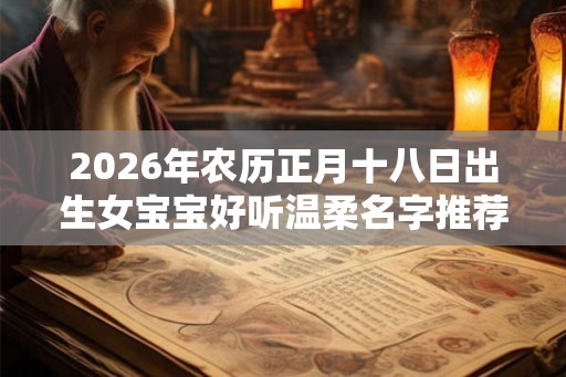 2026年农历正月十八日出生女宝宝好听温柔名字推荐 2026年农历正月十八日出生女宝宝好听温柔名字推荐