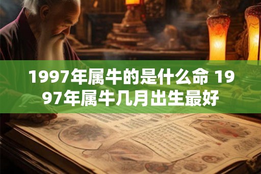 1997年属牛的是什么命 1997年属牛几月出生最好 1997年属牛的是什么命 1997年属牛几月出生最好
