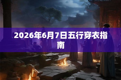2026年6月7日五行穿衣指南