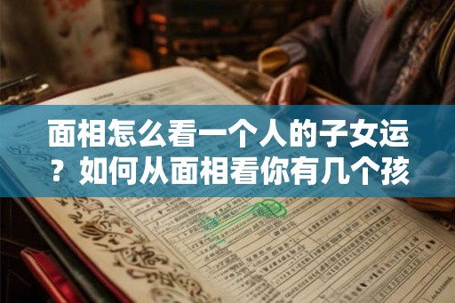面相怎么看一个人的子女运？如何从面相看你有几个孩子？