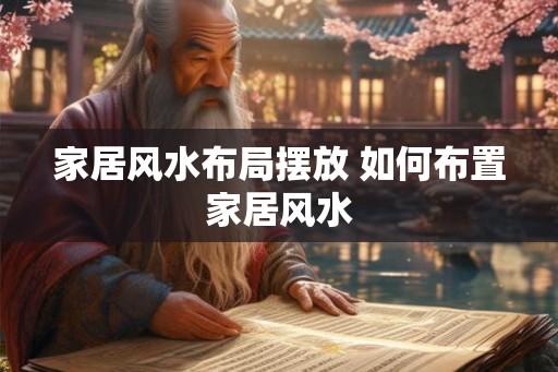 家居风水布局摆放 如何布置家居风水