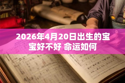 2026年4月20日出生的宝宝好不好 命运如何