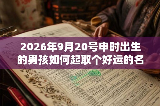 2026年9月20号申时出生的男孩如何起取个好运的名字和五行属性