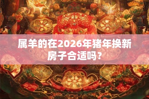 属羊的在2026年猪年换新房子合适吗？