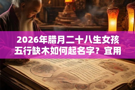 2026年腊月二十八生女孩五行缺木如何起名字？宜用什么字？