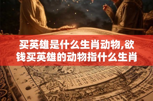 买英雄是什么生肖动物,欲钱买英雄的动物指什么生肖