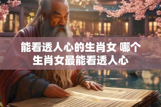 能看透人心的生肖女 哪个生肖女最能看透人心