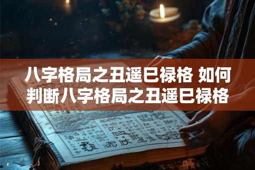 八字格局之丑遥巳禄格 如何判断八字格局之丑遥巳禄格
