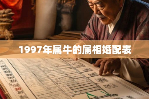 1997年属牛的属相婚配表 1997年属牛的属相婚配表