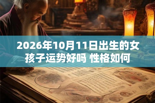 2026年10月11日出生的女孩子运势好吗 性格如何 2026年10月11日出生的女孩子运势好吗 性格如何