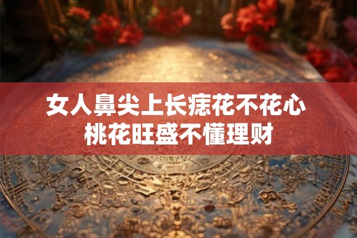 女人鼻尖上长痣花不花心 桃花旺盛不懂理财