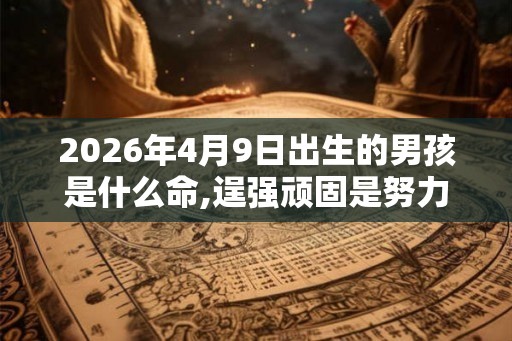 2026年4月9日出生的男孩是什么命,逞强顽固是努力家