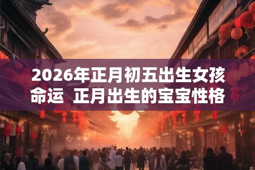 2026年正月初五出生女孩命运  正月出生的宝宝性格