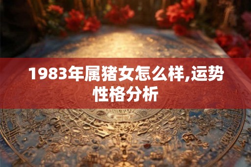 1983年属猪女怎么样,运势性格分析