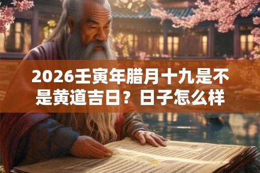 2026壬寅年腊月十九是不是黄道吉日？日子怎么样