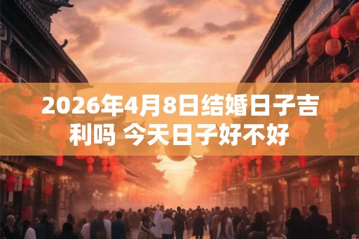 2026年4月8日结婚日子吉利吗 今天日子好不好