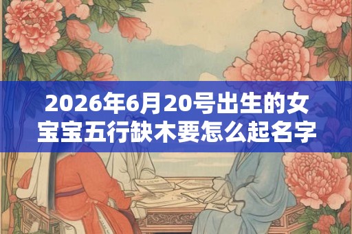 2026年6月20号出生的女宝宝五行缺木要怎么起名字