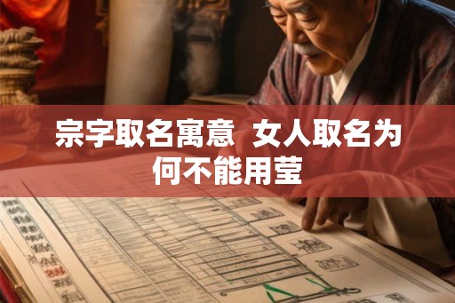 宗字取名寓意 女人取名为何不能用莹 宗字取名寓意 女人取名为何不能用莹