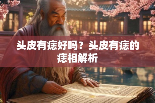 头皮有痣好吗？头皮有痣的痣相解析