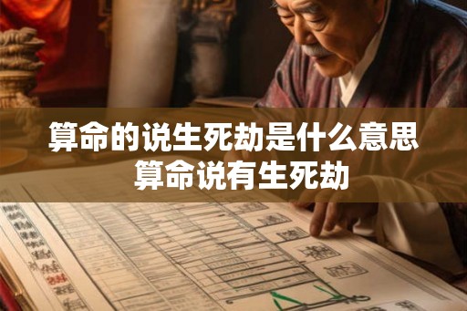算命的说生死劫是什么意思  算命说有生死劫