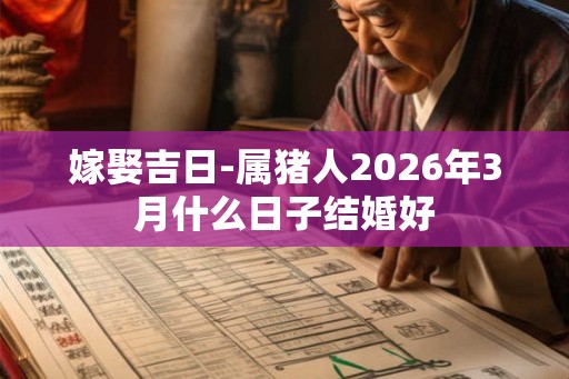 嫁娶吉日-属猪人2026年3月什么日子结婚好