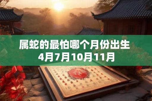 属蛇的最怕哪个月份出生 4月7月10月11月
