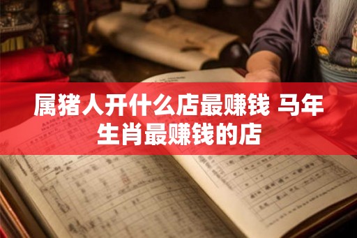 属猪人开什么店最赚钱 马年生肖最赚钱的店