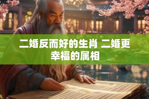 二婚反而好的生肖 二婚更幸福的属相
