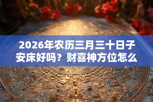 2026年农历三月三十日子安床好吗？财喜神方位怎么看？