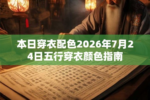 本日穿衣配色2026年7月24日五行穿衣颜色指南