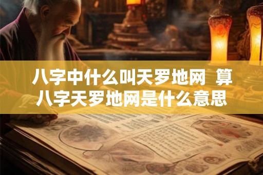 八字中什么叫天罗地网  算八字天罗地网是什么意思