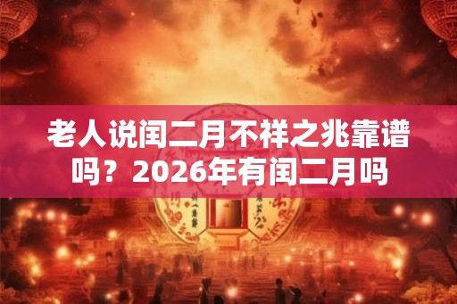 老人说闰二月不祥之兆靠谱吗?2026年有闰二月吗 老人说闰二月不祥之兆靠谱吗?2026年有闰二月吗
