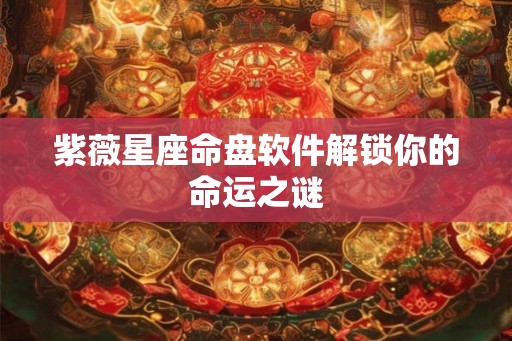 紫薇星座命盘软件解锁你的命运之谜