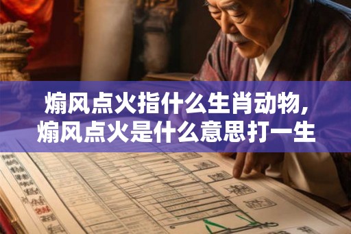 煽风点火指什么生肖动物,煽风点火是什么意思打一生肖数字 煽风点火指什么生肖动物,煽风点火是什么意思打一生肖数字