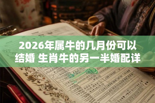2026年属牛的几月份可以结婚 生肖牛的另一半婚配详解