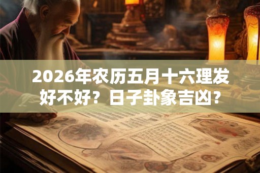 2026年农历五月十六理发好不好？日子卦象吉凶？