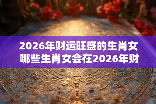 2026年财运旺盛的生肖女 哪些生肖女会在2026年财运旺盛