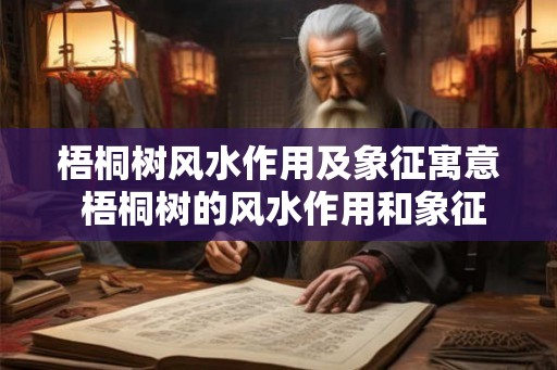 梧桐树风水作用及象征寓意 梧桐树的风水作用和象征意义是什么
