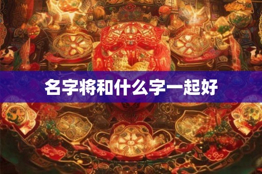 名字将和什么字一起好
