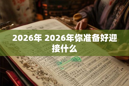 2026年 2026年你准备好迎接什么