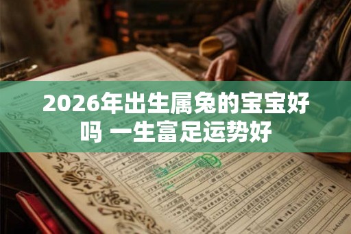 2026年出生属兔的宝宝好吗 一生富足运势好