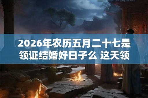 2026年农历五月二十七是领证结婚好日子么 这天领结婚证好不好
