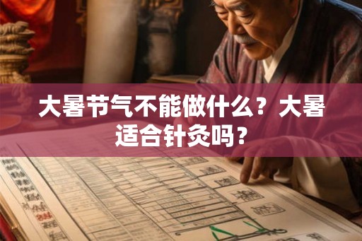 大暑节气不能做什么？大暑适合针灸吗？