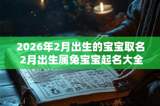 2026年2月出生的宝宝取名 2月出生属兔宝宝起名大全