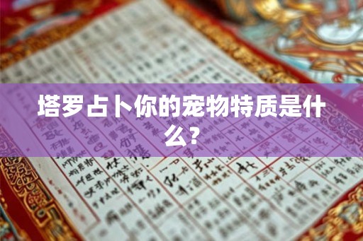 塔罗占卜你的宠物特质是什么? 塔罗占卜你的宠物特质是什么?