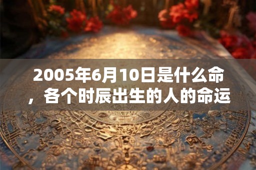 2005年6月10日是什么命，各个时辰出生的人的命运