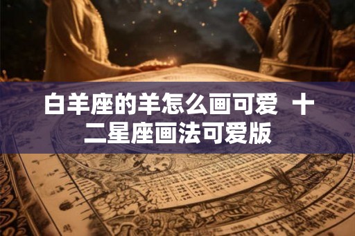 白羊座的羊怎么画可爱  十二星座画法可爱版