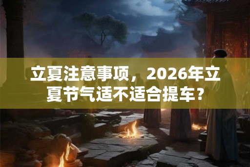 立夏注意事项，2026年立夏节气适不适合提车？