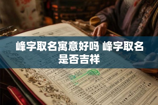峰字取名寓意好吗 峰字取名是否吉祥 峰字取名寓意好吗 峰字取名是否吉祥